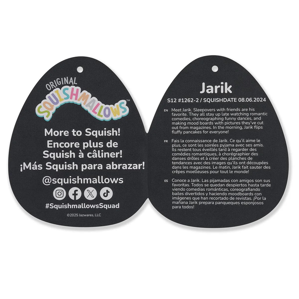 Squishmallows - Jarik le dragon avec des coeurs