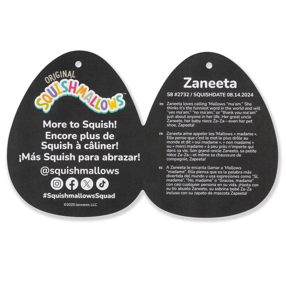 Squishmallows – Zaneeta das Seidenhuhn