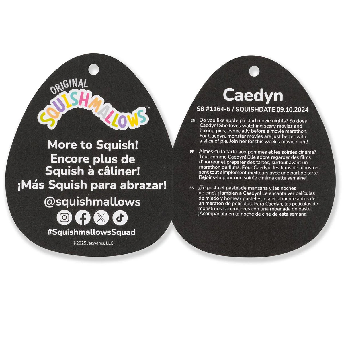 Squishmallows – Caedyn, die nach Erdbeermilch duftende Kuh