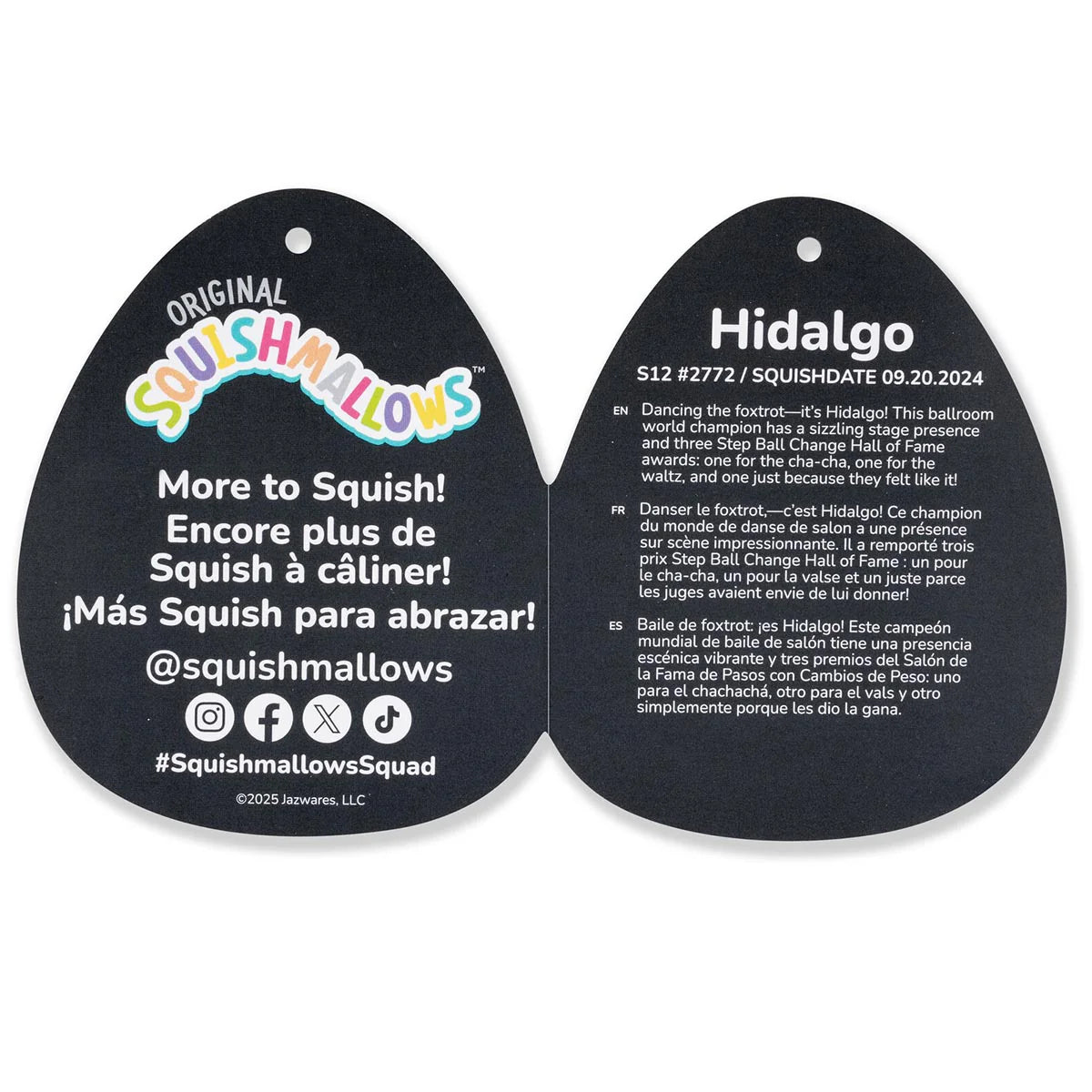 Squishmallows - Hidalgo le Corbeau Noir