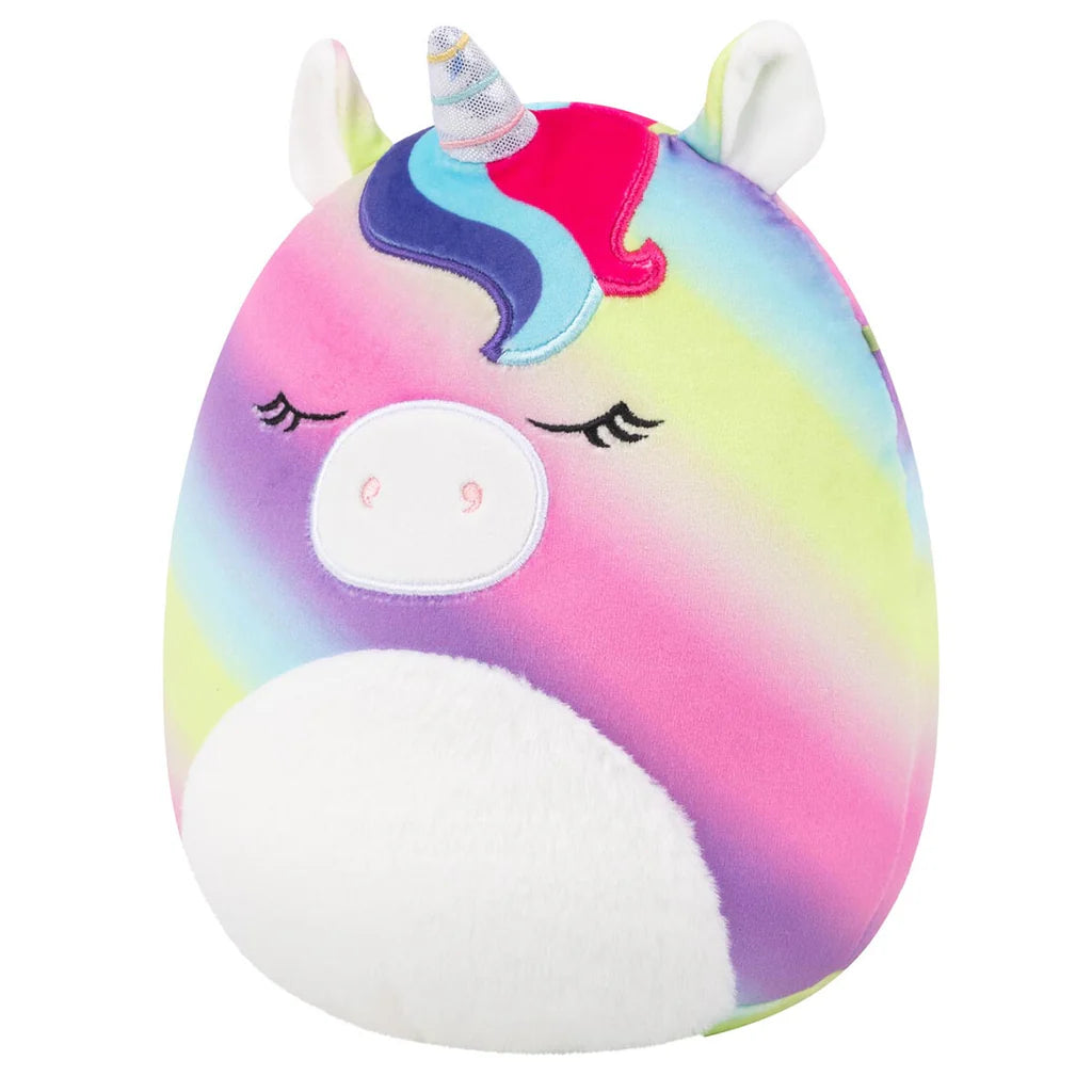Squishmallows Fuzz-A-Mallows Clarissa, das Regenbogen-Einhorn