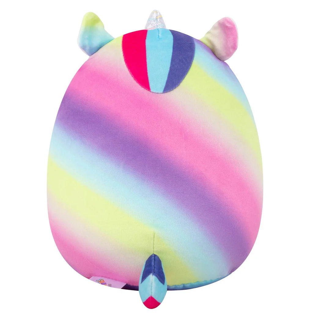 Squishmallows Fuzz-A-Mallows Clarissa, das Regenbogen-Einhorn