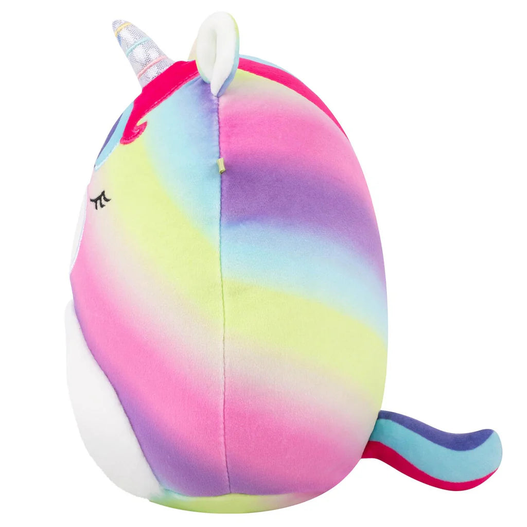 Squishmallows Fuzz-A-Mallows Clarissa, das Regenbogen-Einhorn