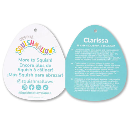 Squishmallows Fuzz-A-Mallows Clarissa, das Regenbogen-Einhorn