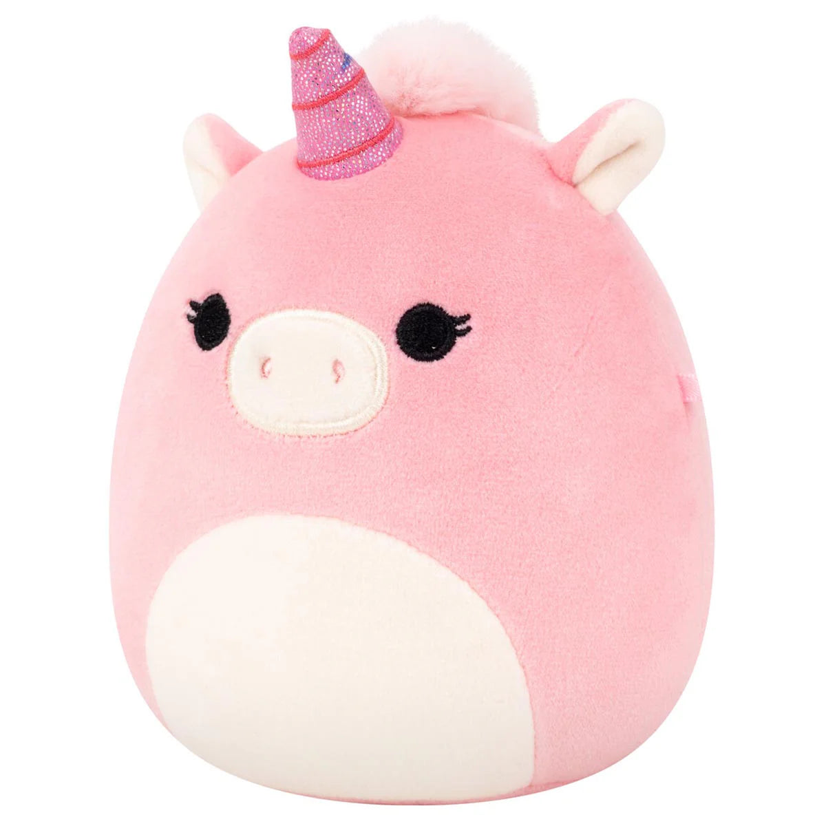 Squishmallows Micromallows Seraphina, das hellrosa Einhorn mit Glitzerhorn