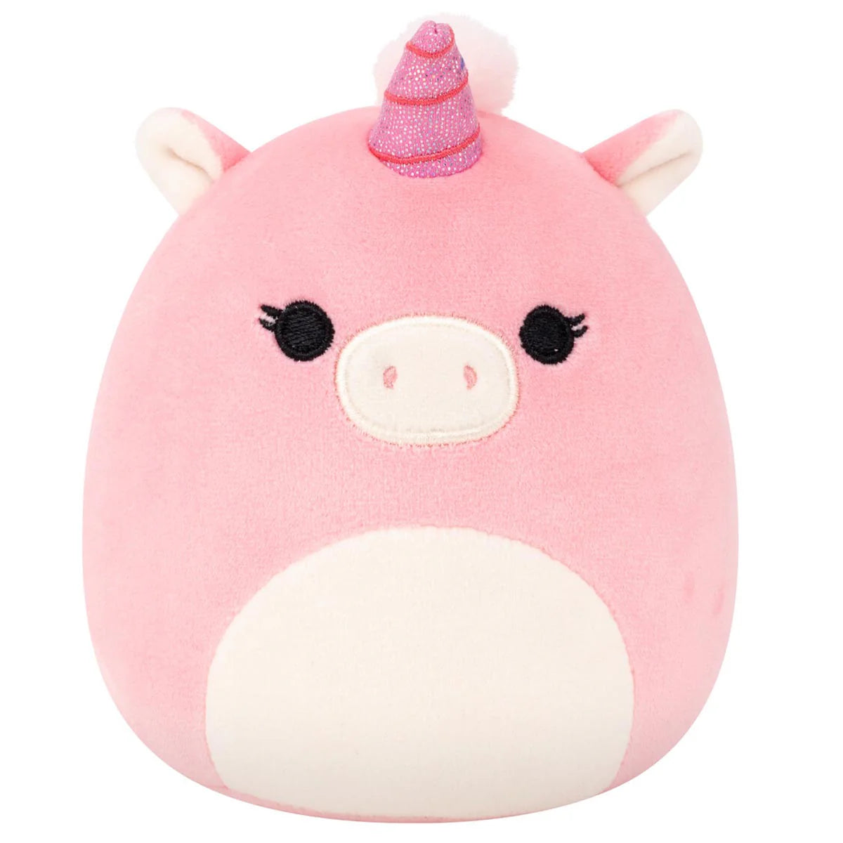 Squishmallows Micromallows Seraphina, das hellrosa Einhorn mit Glitzerhorn