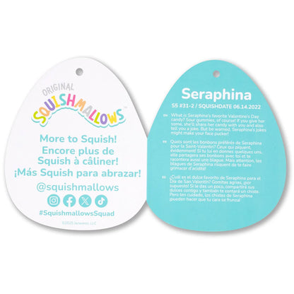 Squishmallows Micromallows Seraphina, das hellrosa Einhorn mit Glitzerhorn