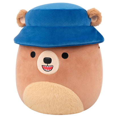 Squishmallows – Stokely, der braune Kodiakbär mit Fischerhut