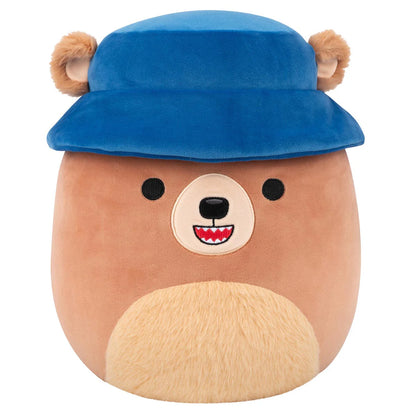 Squishmallows – Stokely, der braune Kodiakbär mit Fischerhut