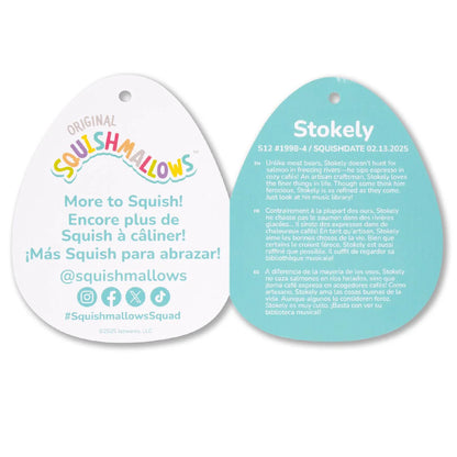 Squishmallows – Stokely, der braune Kodiakbär mit Fischerhut