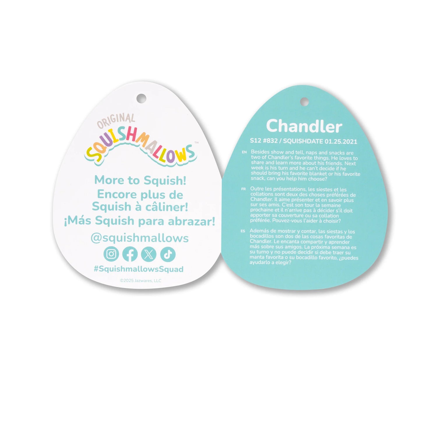Squishmallows – Chandler der Gelbe Hai