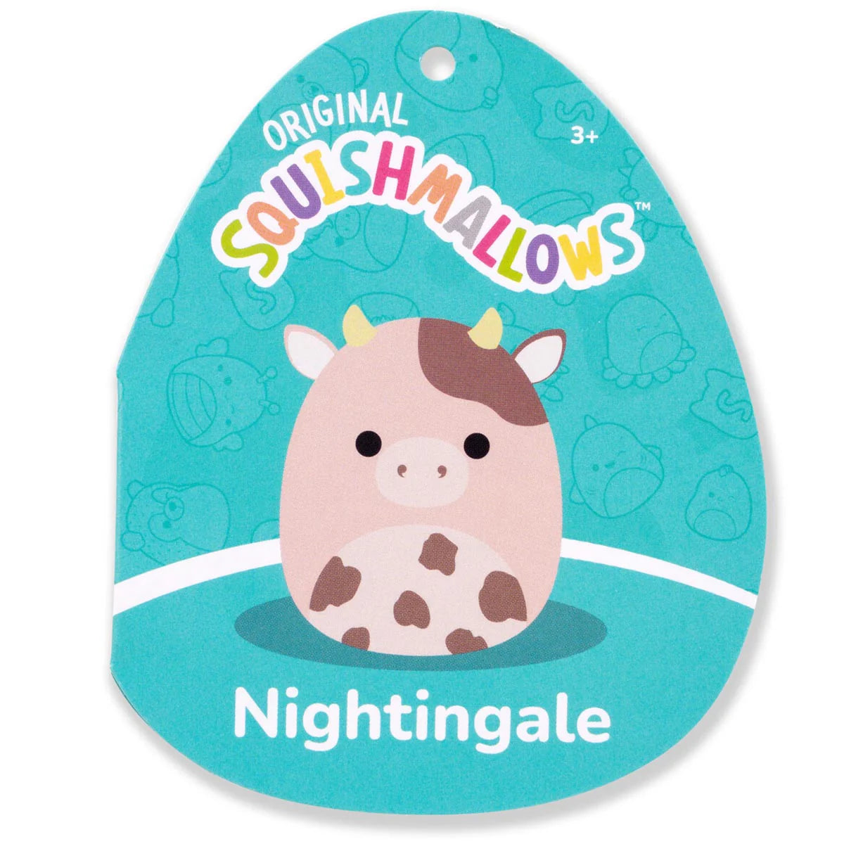 Squishmallows - Nightingale, la mucca marrone con macchie