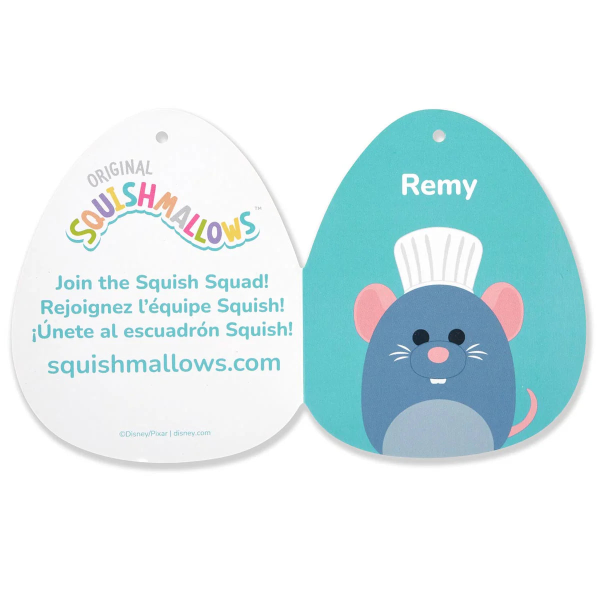 Peluche Squishmallows Disney-Pixar Remy