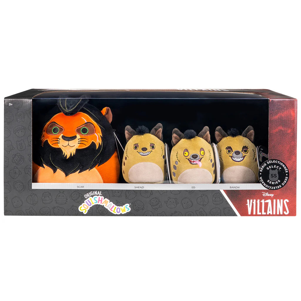 Squishmallows Disney Der König der Löwen Schurken 4er-Pack