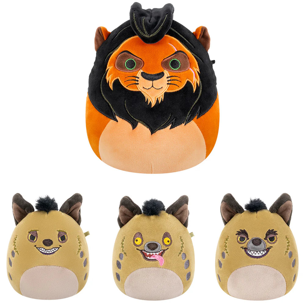 Squishmallows Disney Der König der Löwen Schurken 4er-Pack