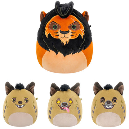 Squishmallows Disney Der König der Löwen Schurken 4er-Pack