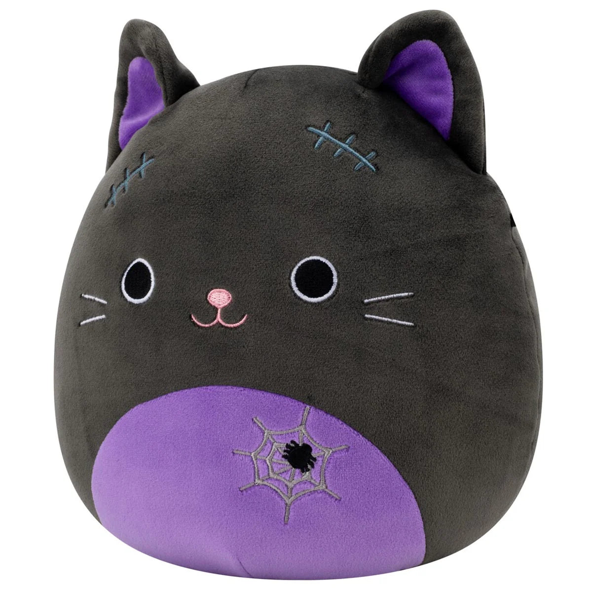 Squishmallows Halloween Autumn die schwarze Katze mit lila Bauch