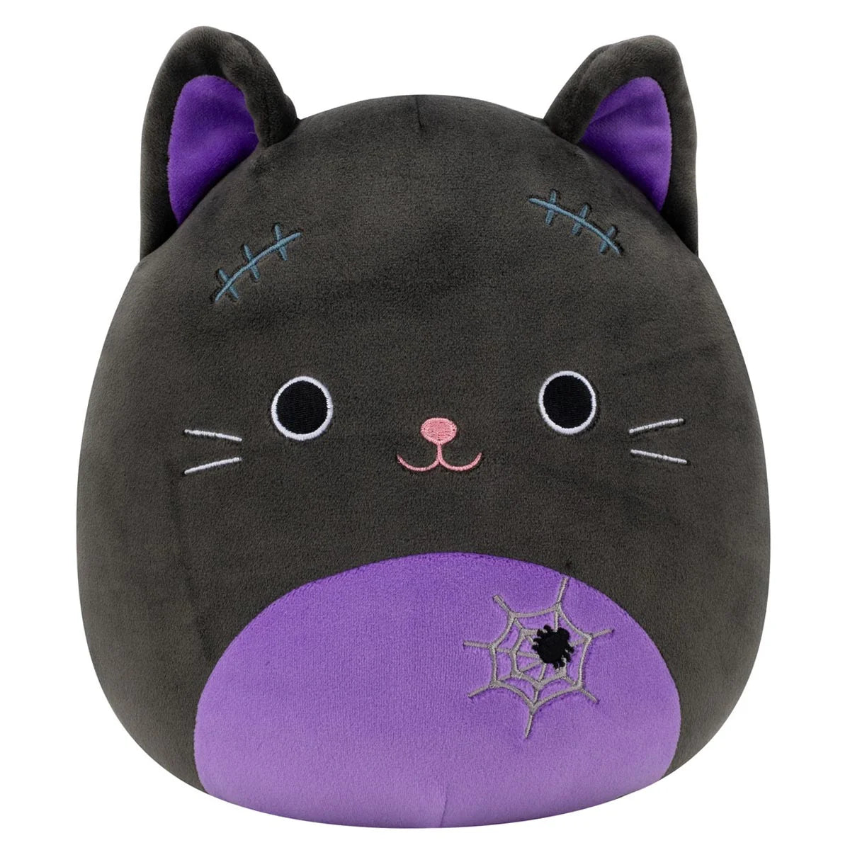 Squishmallows Halloween Autumn die schwarze Katze mit lila Bauch