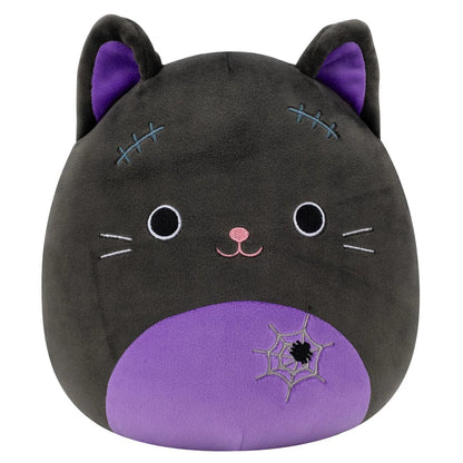 Squishmallows Halloween Autumn die schwarze Katze mit lila Bauch