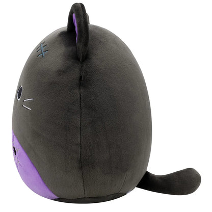 Squishmallows Halloween Autumn die schwarze Katze mit lila Bauch