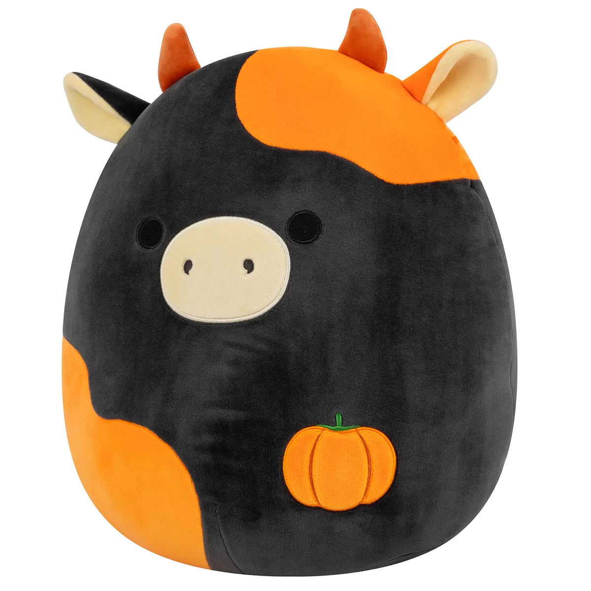 Squishmallows - Jefferson la vache noire et orange
