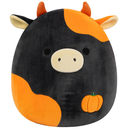 Squishmallows - Jefferson la vache noire et orange