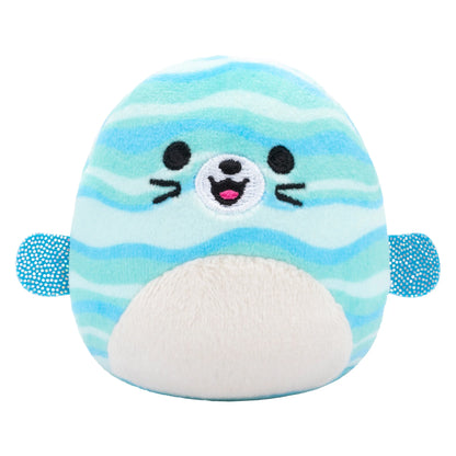 Squishmallows Micromallows 6er-Pack – Danny-Dinosaurier, Dane-Drache, Malcolm-Pilz, Lena-Guava-Frucht, Leonard-Löwe, Noah-Siegel