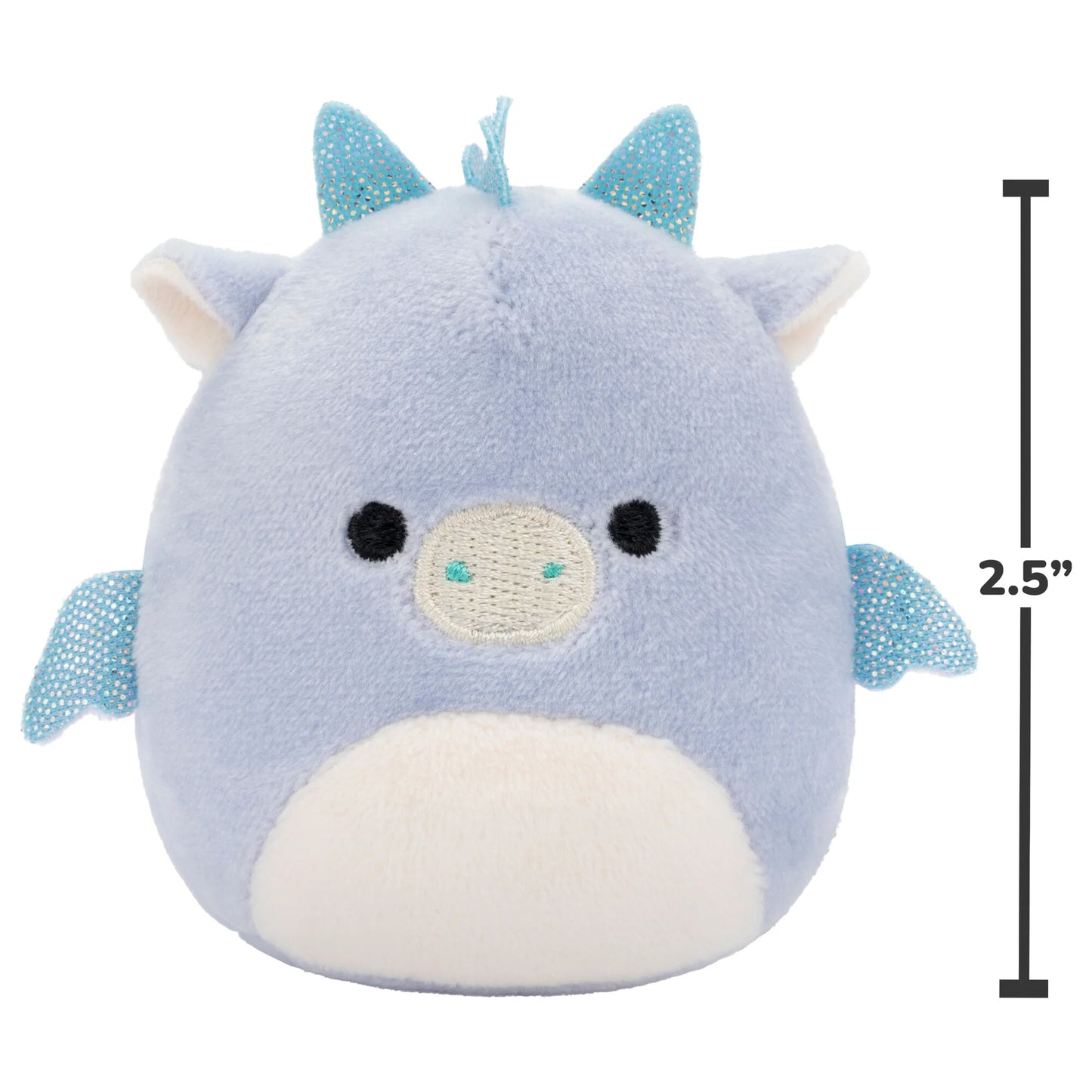 Squishmallows Micromallows 6er-Pack – Danny-Dinosaurier, Dane-Drache, Malcolm-Pilz, Lena-Guava-Frucht, Leonard-Löwe, Noah-Siegel