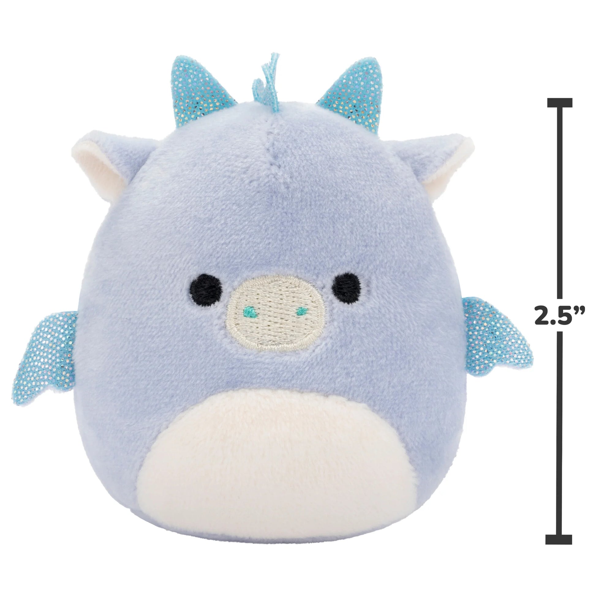 Squishmallows Micromallows 6er-Pack – Danny-Dinosaurier, Dane-Drache, Malcolm-Pilz, Lena-Guava-Frucht, Leonard-Löwe, Noah-Siegel