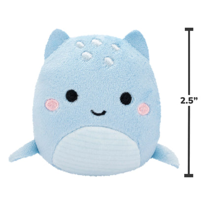 Squishmallows Micromallows Confezione da 6 – Axel Beetle, Lune Loch Ness Monster, Floyd French Fries, Orphie Octopus, Pep Pizza, Walker Goat