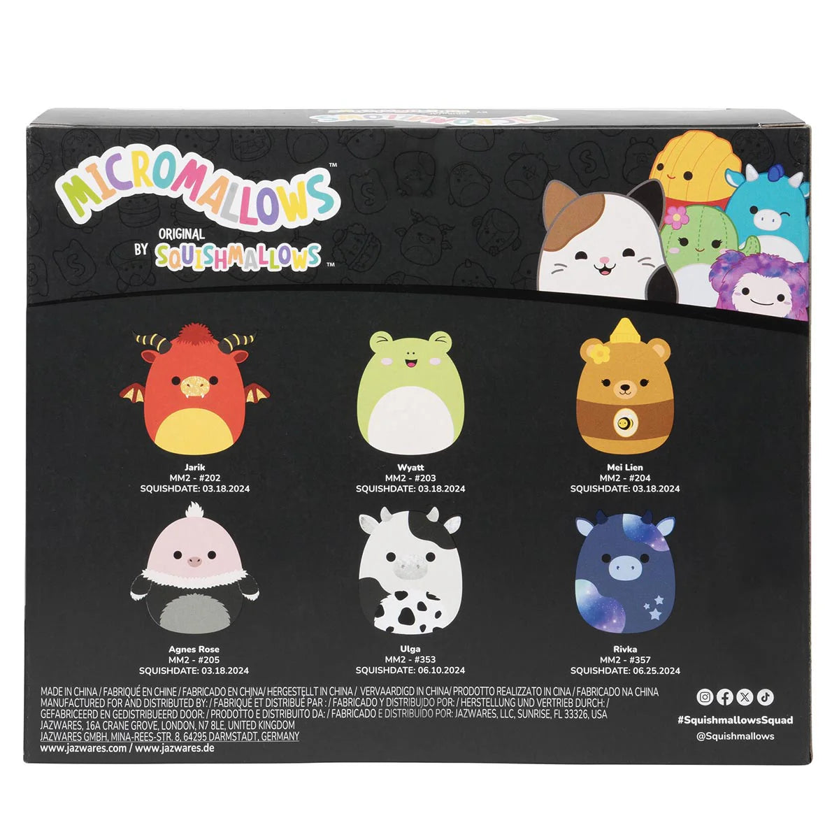 Squishmallows Micromallows Select Series 6er-Pack