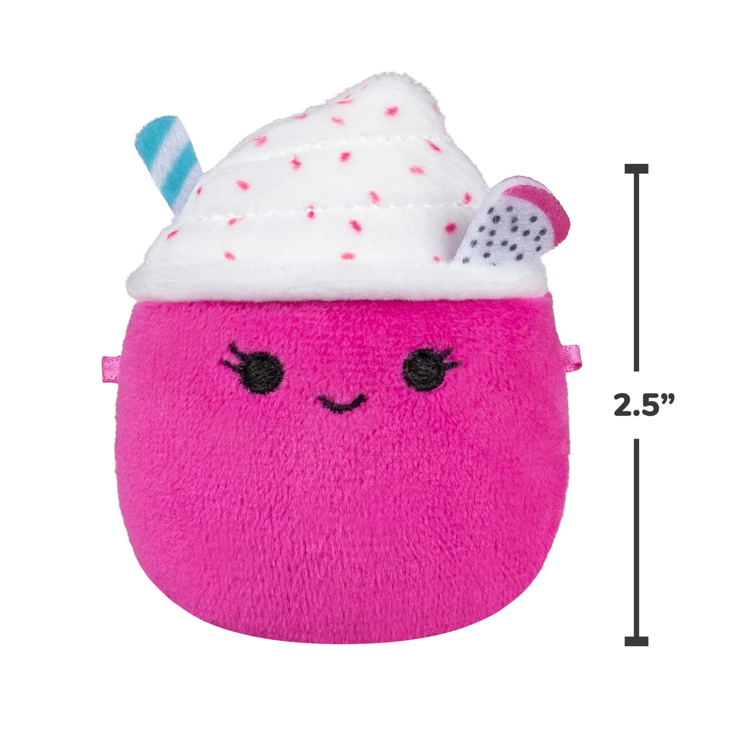 Squishmallows Micromallows Confezione da 5 - Largo Key Lime Pie, Adelle Lava Lamp, JT Bigfoot, Nicota Dragon Fruit Smoothie, Leif Sea Dragon