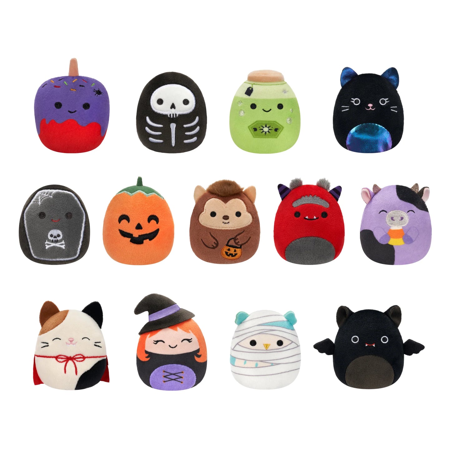 Calendrier de compte à rebours d'Halloween de 13 jours Squishmallows Micromallows