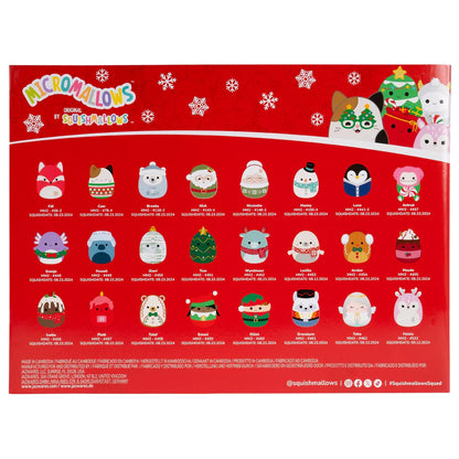 Weihnachts-Micromallows 24-Tage-Weihnachts-Plüsch-Adventskalender