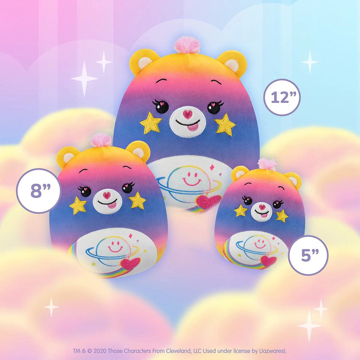 Squishmallows - Pack ours d'amour Starlight Care Bears