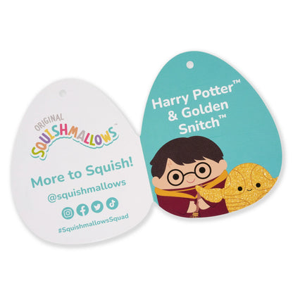 Squishmallows Harry Potter et Vif d'Or 4 pouces, paquet de 2