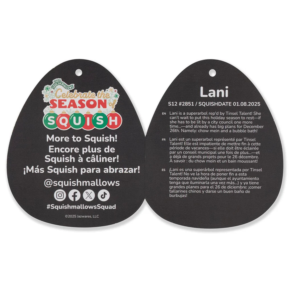 Squishmallows Christmas Select Series Lani, der Weihnachtsbaum mit Farbverlauf