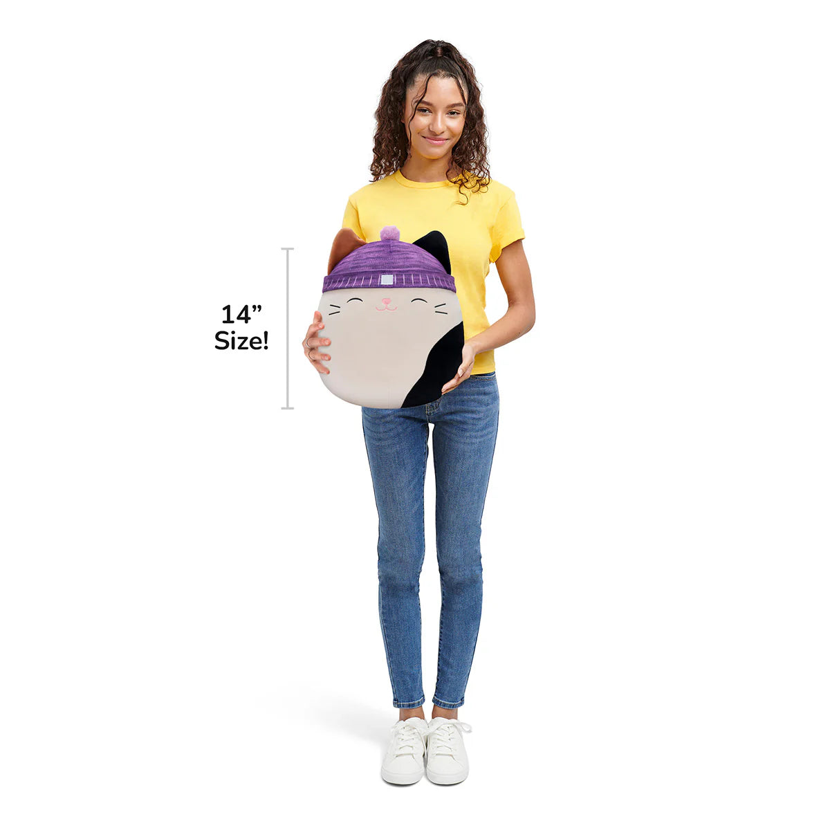 Squishmallows – Cam Calico Katze mit lila Hut