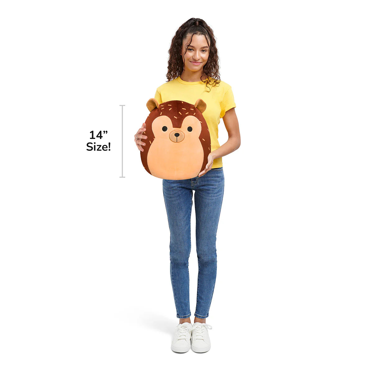 Squishmallows -Hans le hérisson brun