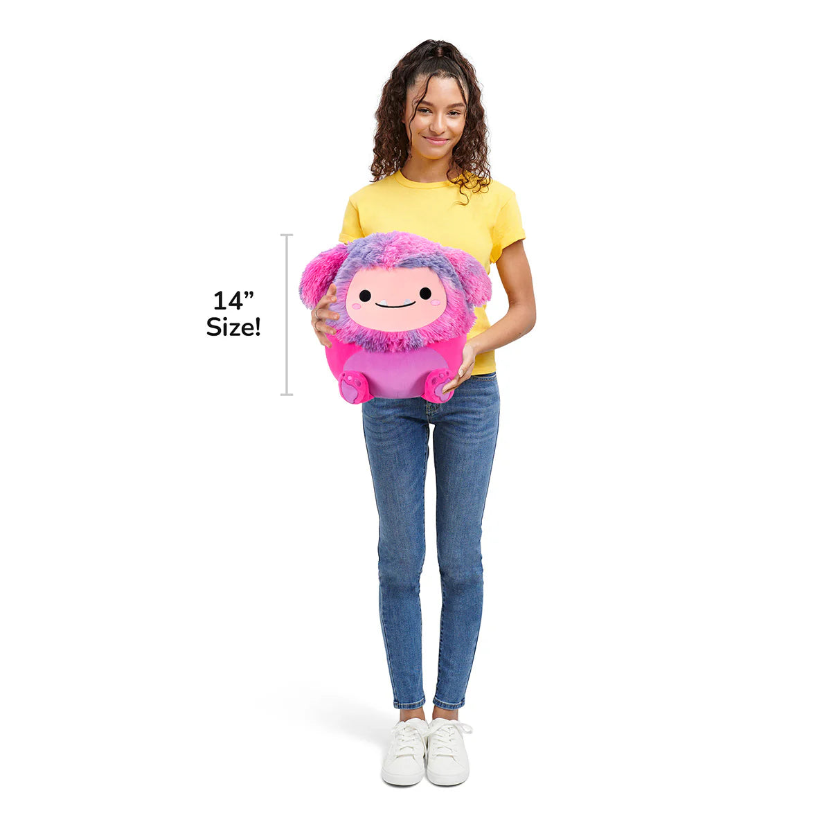 Squishmallows - Woxie il Bigfoot magenta