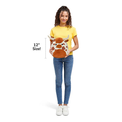 Squishmallows - Alonzo la mucca delle Highland maculata marrone