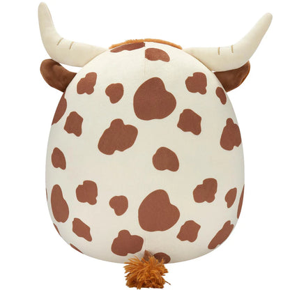 Squishmallows - Alonzo la mucca delle Highland maculata marrone