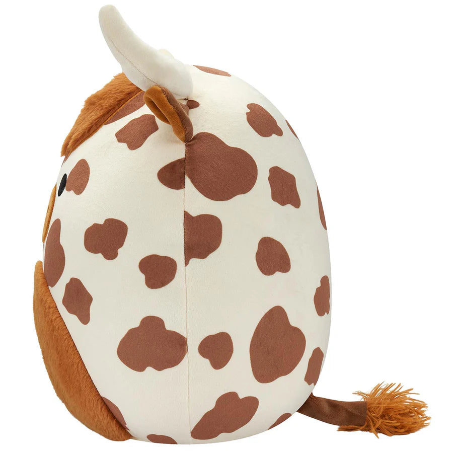 Squishmallows - Alonzo la mucca delle Highland maculata marrone
