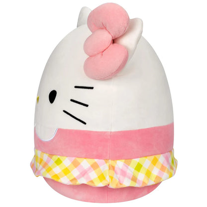 Squishmallows Hello Kitty et ses amis Hello Kitty portant une jupe vichy