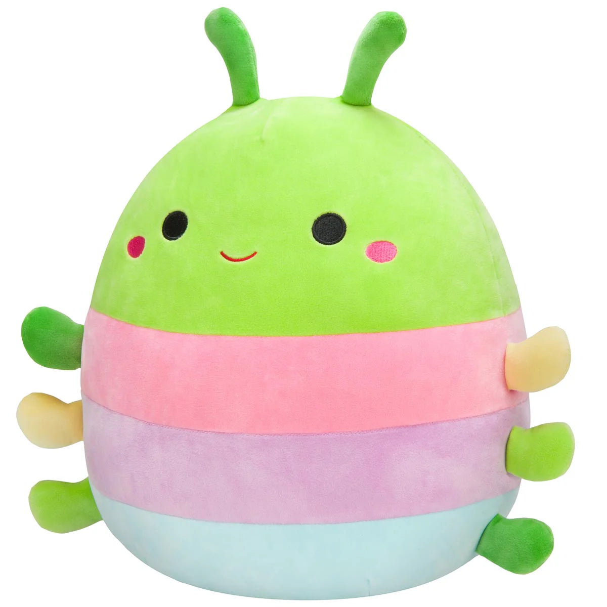 Squishmallows – Rutabaga, die Raupe mit bunten Streifen