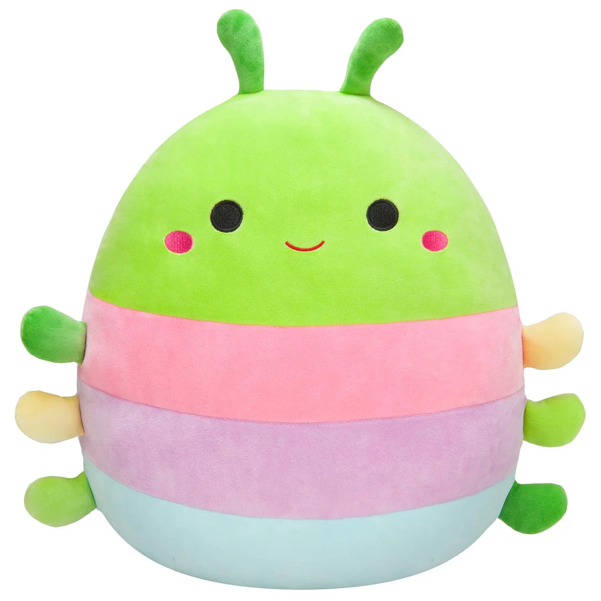 Squishmallows – Rutabaga, die Raupe mit bunten Streifen