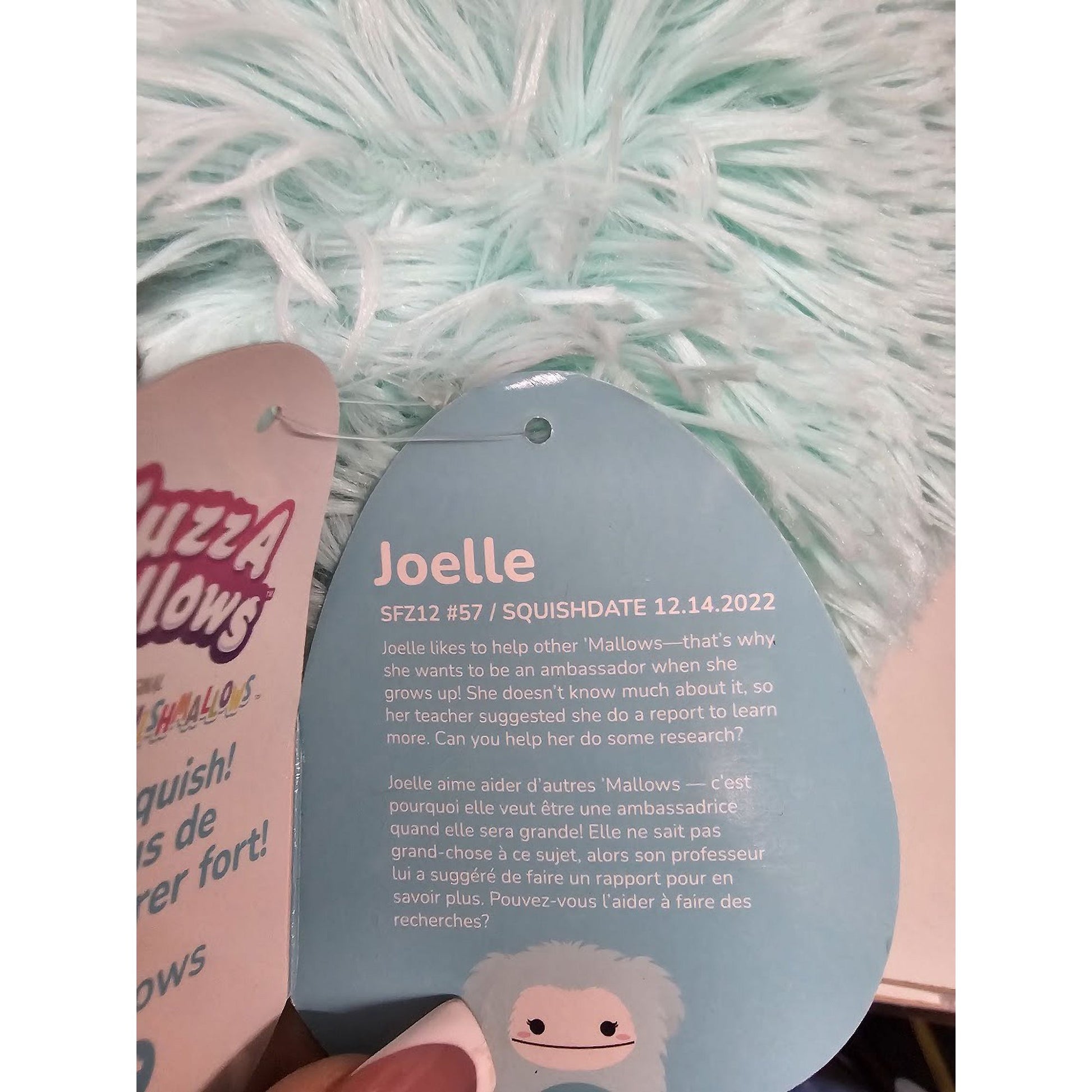 Squishmallows Fuzz-A-Mallows Joelle The Bigfoot