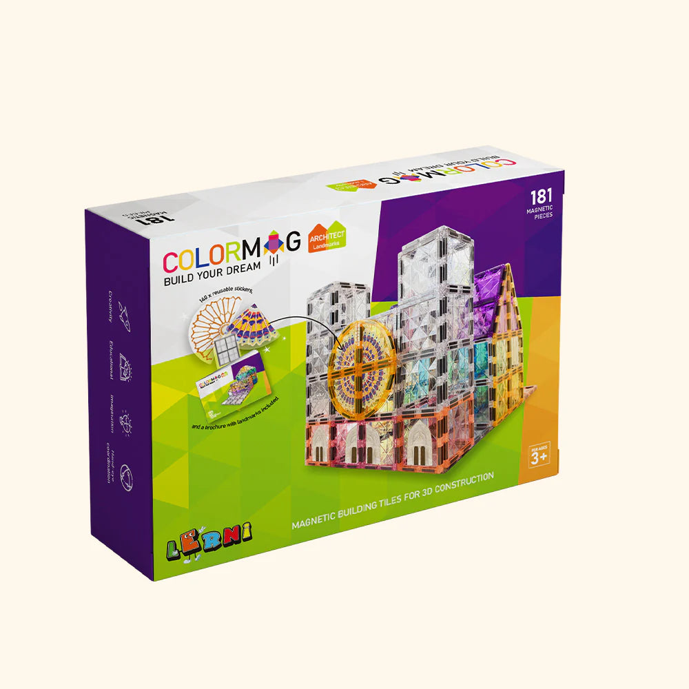Jeu de construction magnétique COLORMAG - Architecte