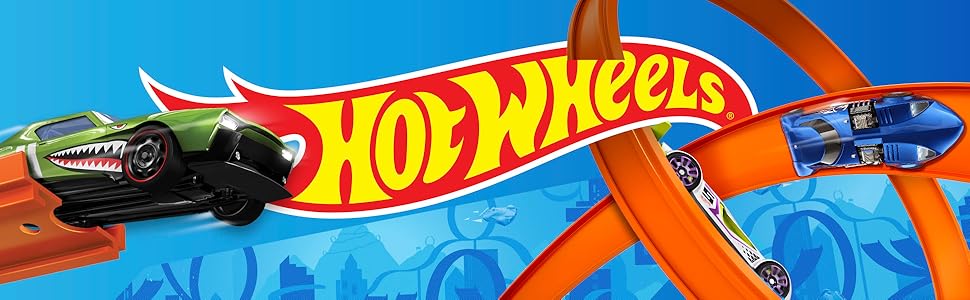 Hot Wheels Ultra Hots Rapid Competition Set di piste di partenza con 2 auto