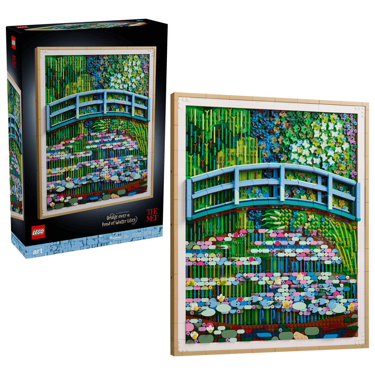 LEGO Art Claude Monet – Bridge over a Pond of Water Lilies (31220)